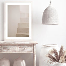 Load image into Gallery viewer, Neutral Aesthetic Stairs I | Framed Print