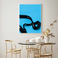 Load image into Gallery viewer, Designer Ribbon Blue | Framed Print