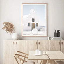 Load image into Gallery viewer, Greece White Church | Framed Print