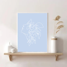 Load image into Gallery viewer, Matisse Flower Head Blue | Framed Print