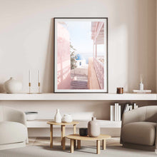 Load image into Gallery viewer, Greece Santorini Pink II | Framed Print