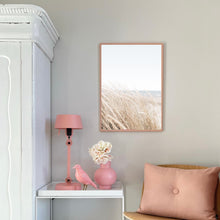 Load image into Gallery viewer, Coastal Pampas Beach | Framed Print