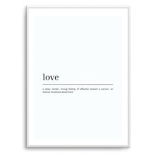 Load image into Gallery viewer, Love Definition (White)