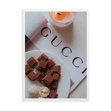 Load image into Gallery viewer, Chocolate & Candles | Framed Print