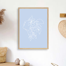 Load image into Gallery viewer, Matisse Flower Head Blue | Framed Print