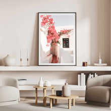 Load image into Gallery viewer, Greece Santorini Bougainvillaea I | Framed Print