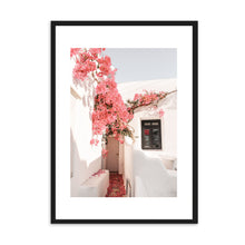 Load image into Gallery viewer, Greece Santorini Bougainvillaea I | Framed Print