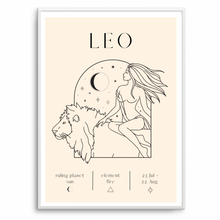 Load image into Gallery viewer, Leo Zodiac I