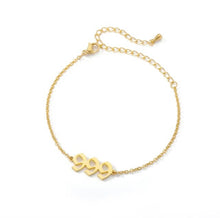 Load image into Gallery viewer, Angel Number Bracelets (Plain Font)