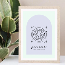 Load image into Gallery viewer, Pisces Zodiac Blue Arch