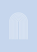 Load image into Gallery viewer, Boho Arch Blue & Apricot Set of 2