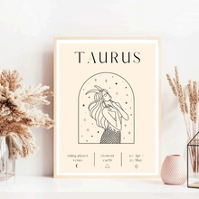 Load image into Gallery viewer, Taurus Zodiac I