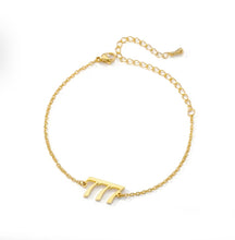 Load image into Gallery viewer, Angel Number Bracelets (Plain Font)