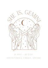 Load image into Gallery viewer, She is Gemini