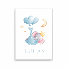 Load image into Gallery viewer, Personalised Baby Elephant Blue