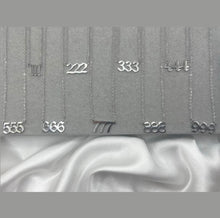 Load image into Gallery viewer, Angel Number Necklaces (Plain Font)