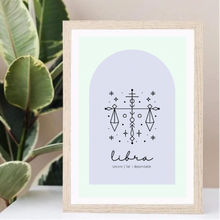 Load image into Gallery viewer, Libra Zodiac Blue Arch