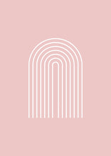 Load image into Gallery viewer, Boho Arch Green & Pink Set of 2