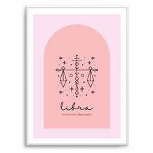 Load image into Gallery viewer, Libra Zodiac Pink Arch