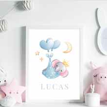 Load image into Gallery viewer, Personalised Baby Elephant Blue
