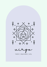 Load image into Gallery viewer, Virgo Star Zodiac Arch
