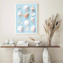 Load image into Gallery viewer, Seashells Blue | Wall Art
