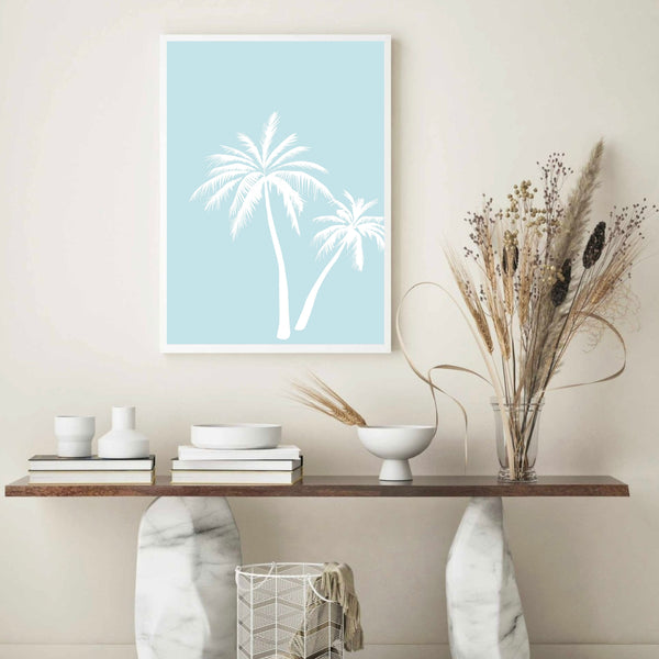 Palm Trees Blue | Wall Art