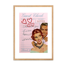 Load image into Gallery viewer, Guest Check Love Couple Necklace Pink | Wall Art
