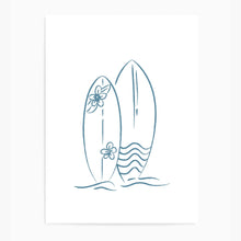 Load image into Gallery viewer, Surfboard Blue I | Wall Art
