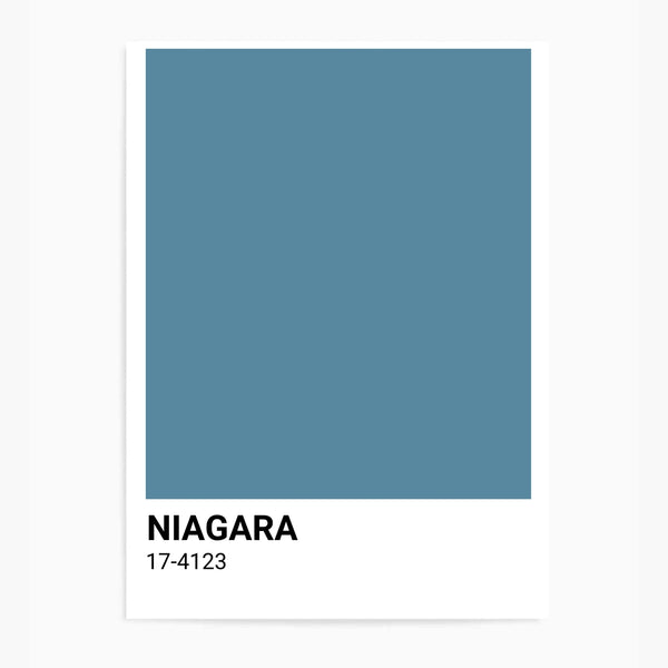 Niagara Blue Colour Swatch | Wall Art