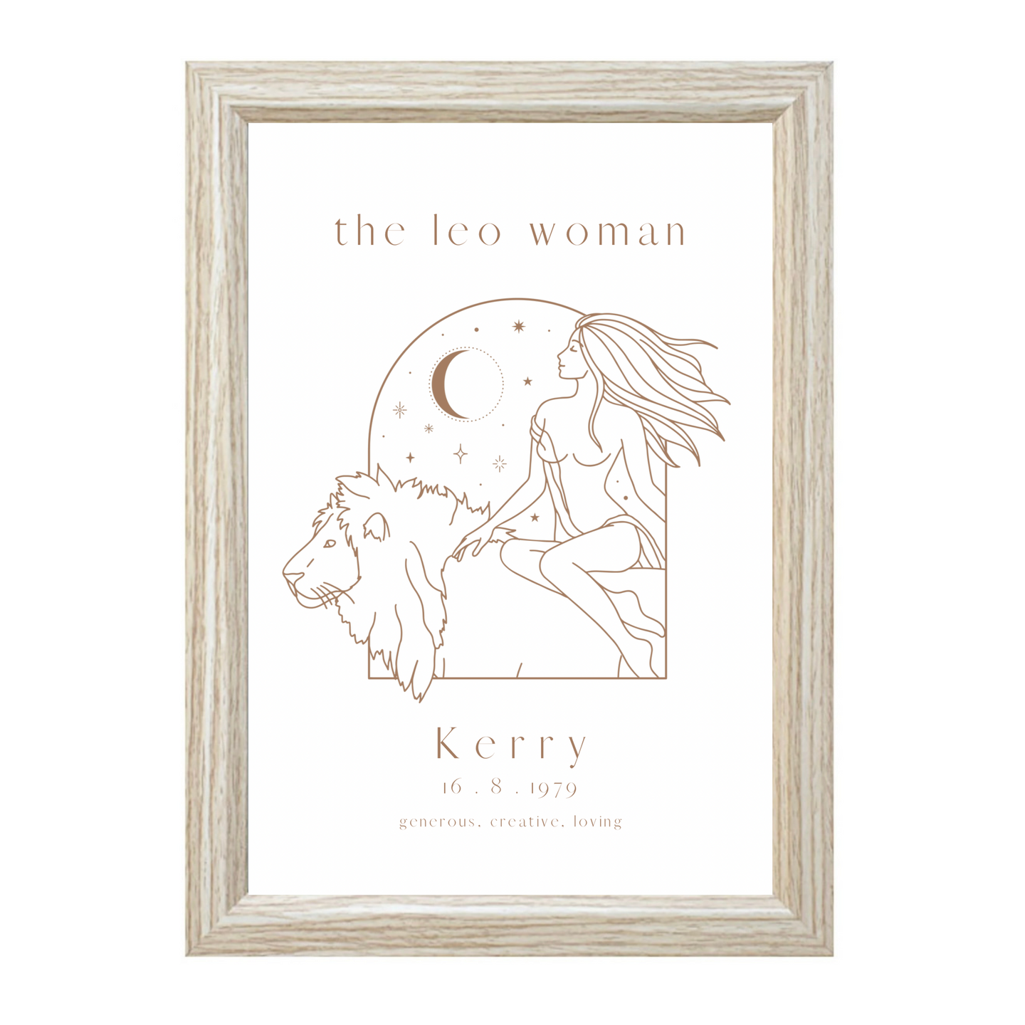 Personalised 'The Leo Woman' Zodiac