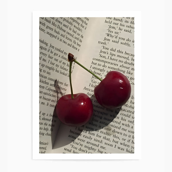 Cherry Book | Wall Art Print in
