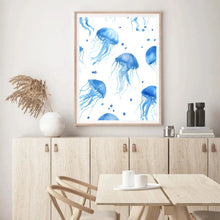 Load image into Gallery viewer, Jellyfish Blue II | Wall Art
