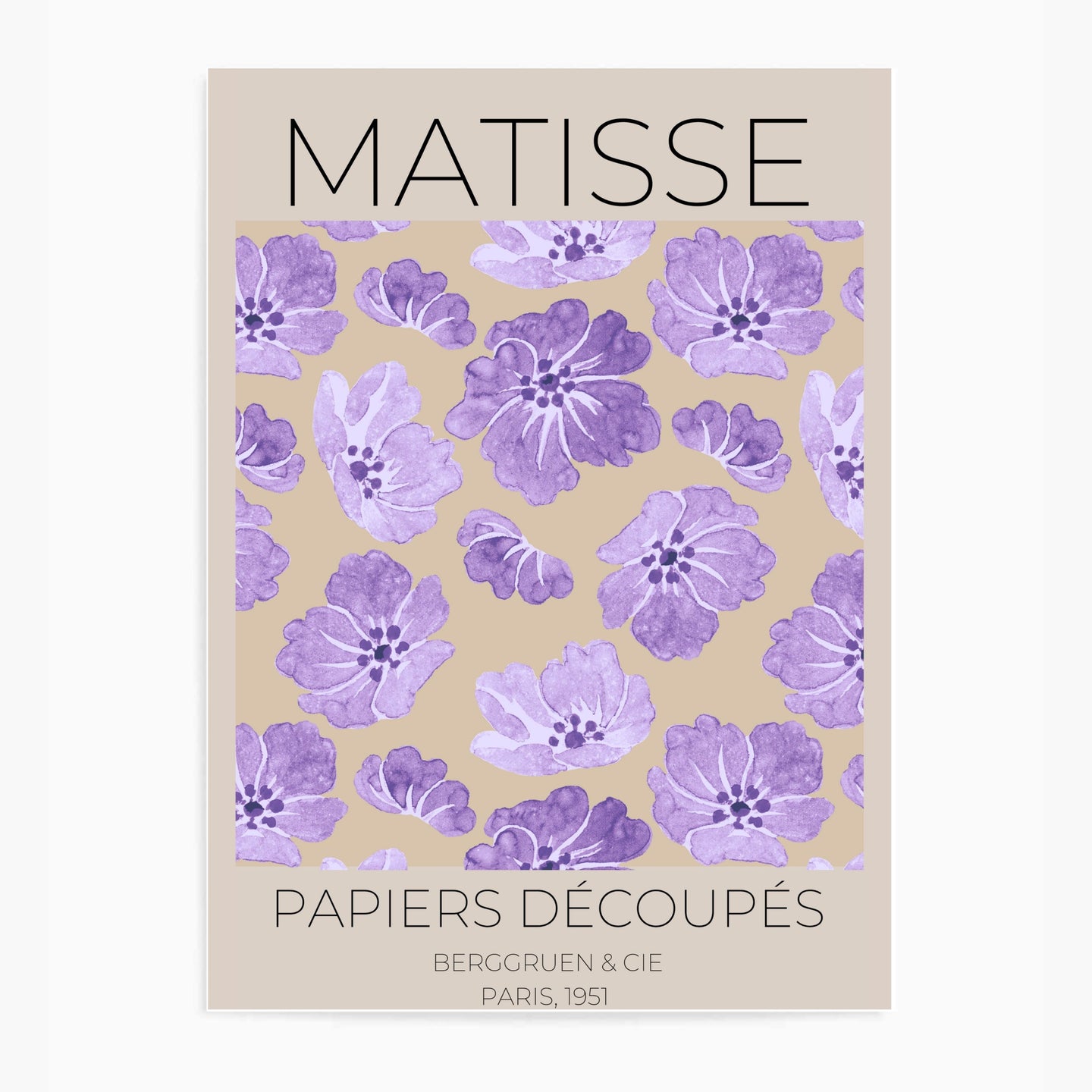 Matisse Flower Market Purple | Wall Art