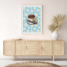 Load image into Gallery viewer, Coffee &amp; Daisies | Wall Art

