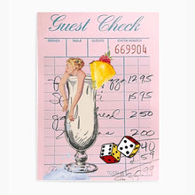 Load image into Gallery viewer, Guest Check Cocktail Dice Blue | Wall Art
