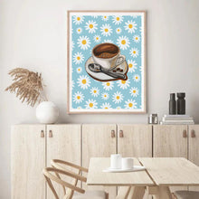 Load image into Gallery viewer, Coffee &amp; Daisies | Wall Art
