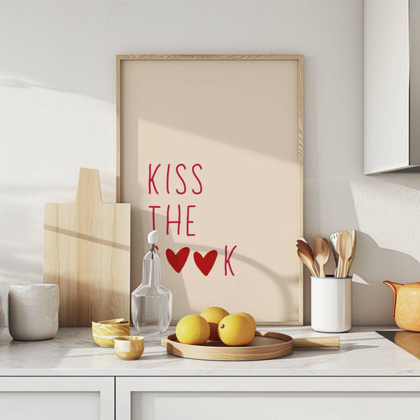Kiss The Cook | Art Print