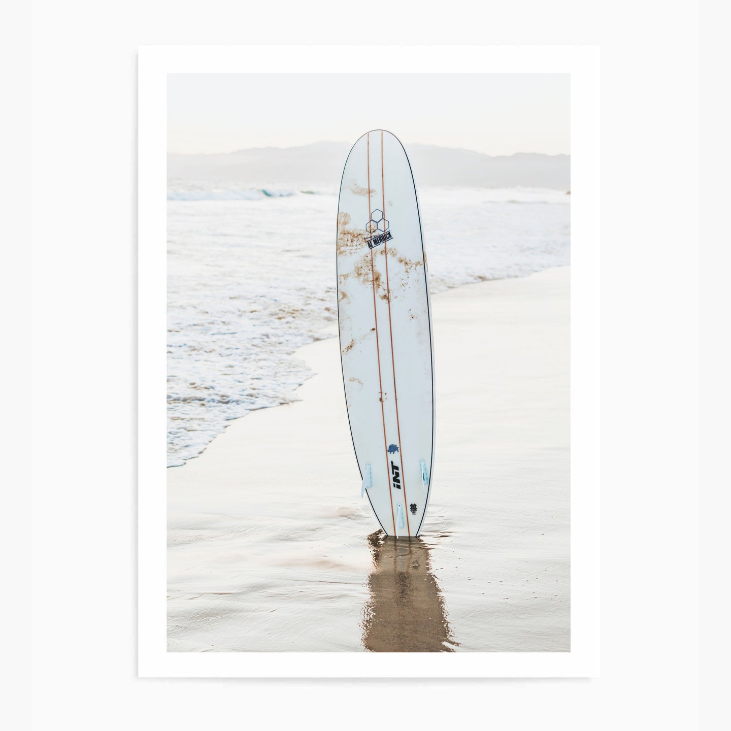 Standing Surfboard | Art Print