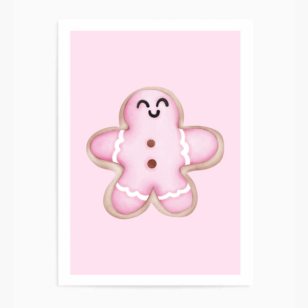 Gingerbread Man Cookie  | Art Print