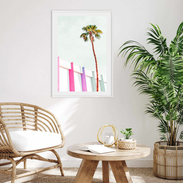 Palm Tree & Wall | Art Print