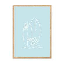 Load image into Gallery viewer, Surfboards Light Blue | Wall Art
