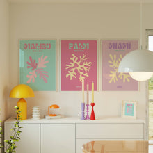 Load image into Gallery viewer, Preppy Pastel Beach III Set of 3 | Gallery Wall
