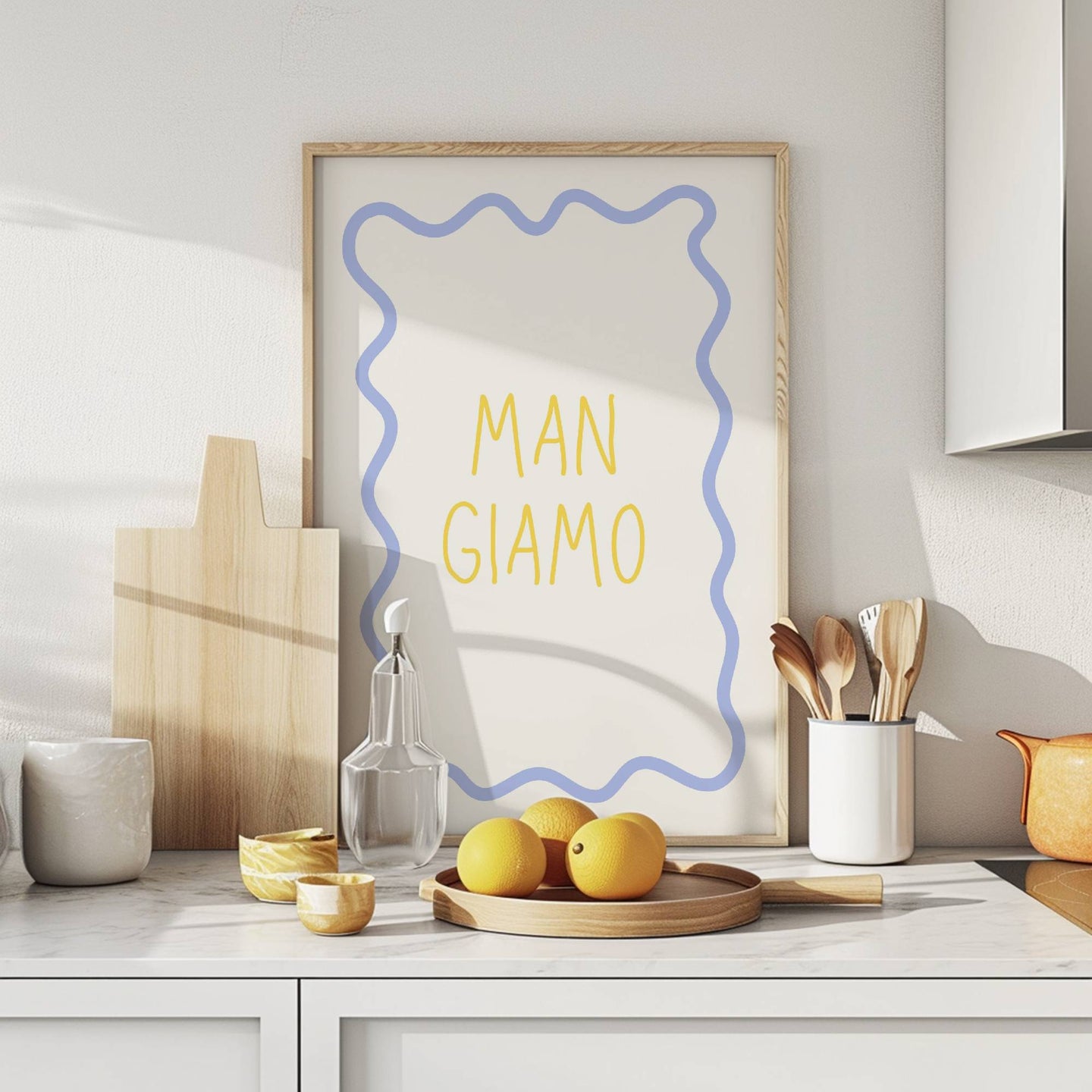 Mangiamo Wavy Pastel | Art Print