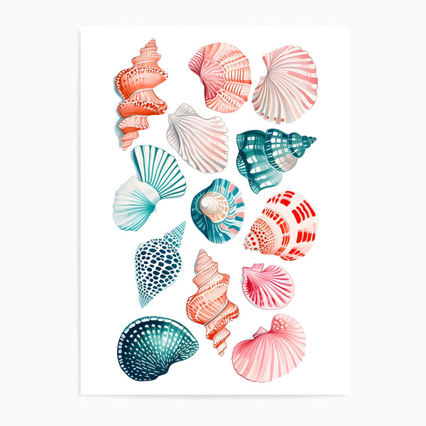 Shells Colourful II | Wall Art