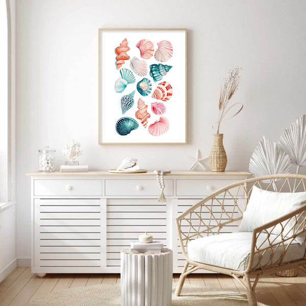 Shells Colourful II | Wall Art