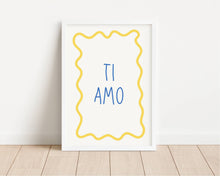 Load image into Gallery viewer, Ti Amo Wavy Pastel | Art Print
