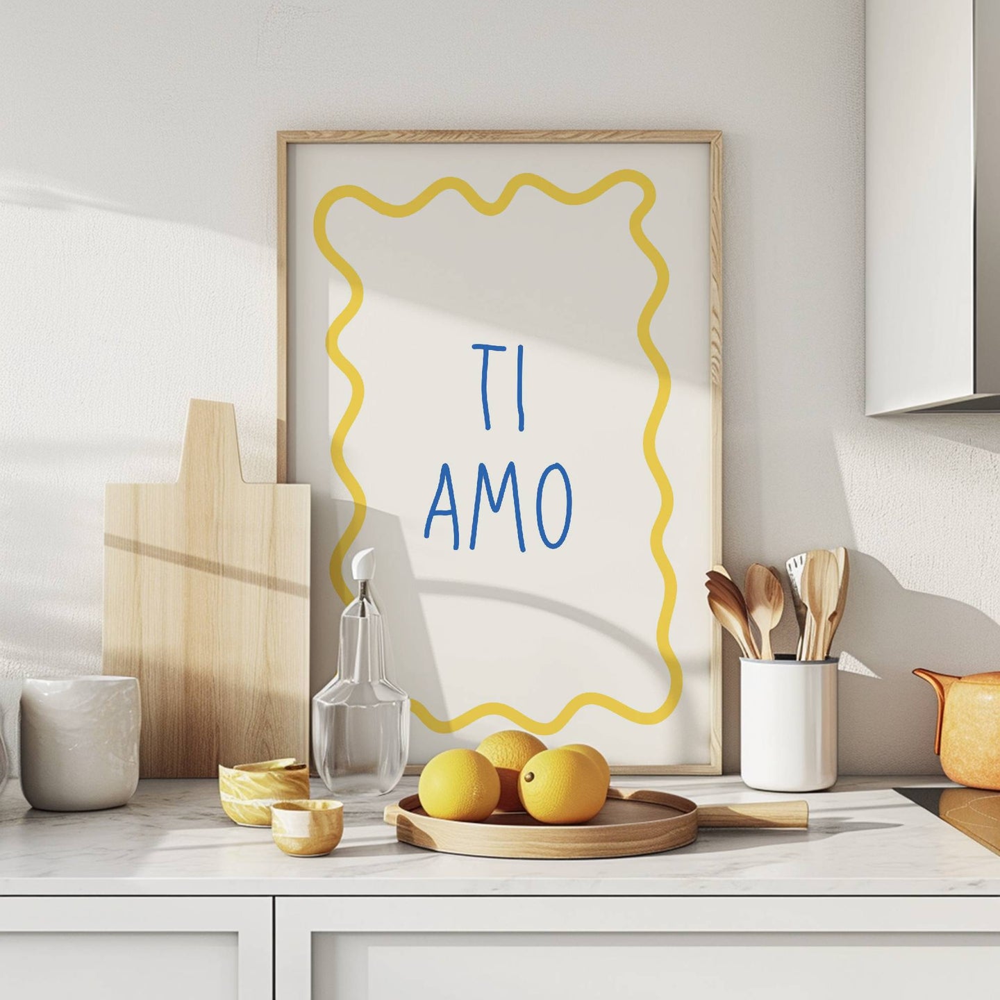 Ti Amo Wavy Pastel | Art Print