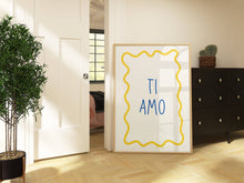 Load image into Gallery viewer, Ti Amo Wavy Pastel | Art Print
