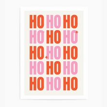 Load image into Gallery viewer, Ho Ho Ho Pink &amp; Orange | Art Print
